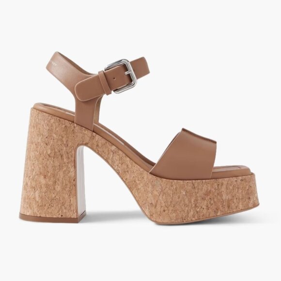 Stella McCartney Womens Skyla Beige Platform Sandals 40.5 $925 MSRP - Picture 1 of 6